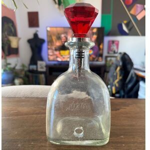 Decorative Patron Bottle w/ Custom Wine Stopper for bar light set up